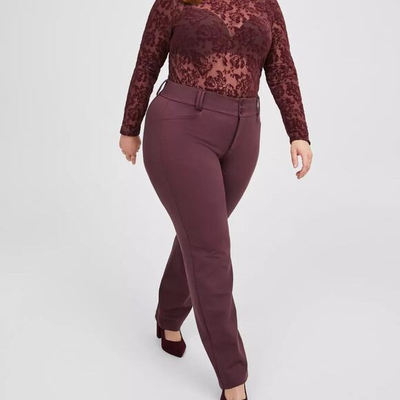 TORRID Women's Flocked Mesh Mock Neck Long Sleeve Top 1(14-16) Plus Size NWT - Picture 2 of 5